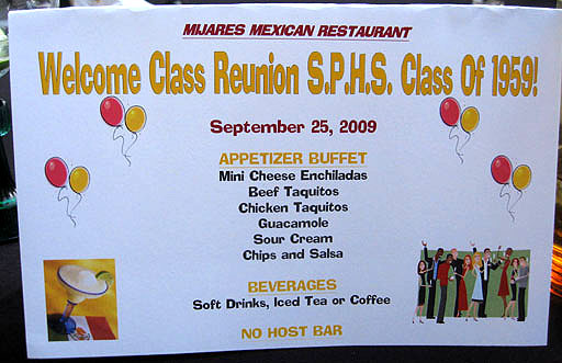 Mijares welcome menu